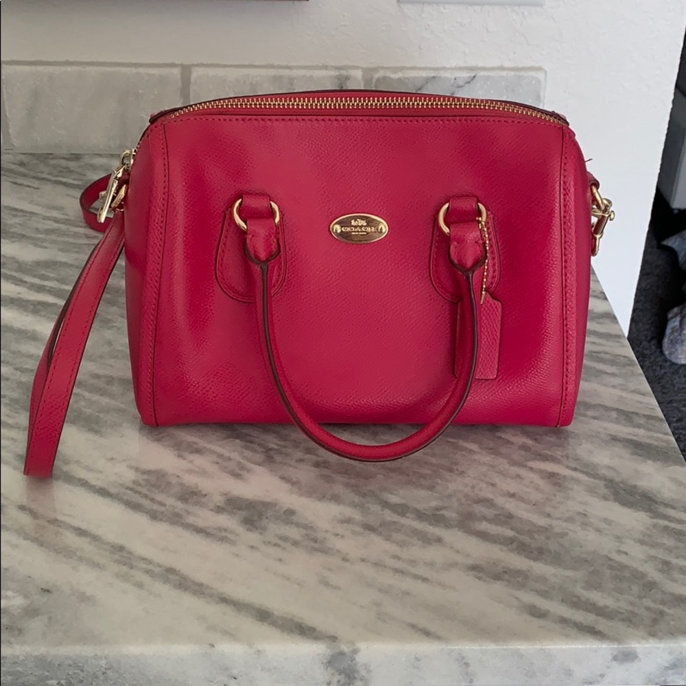 Authentic Coach Hot Pink Crossbody Bag - Like New!